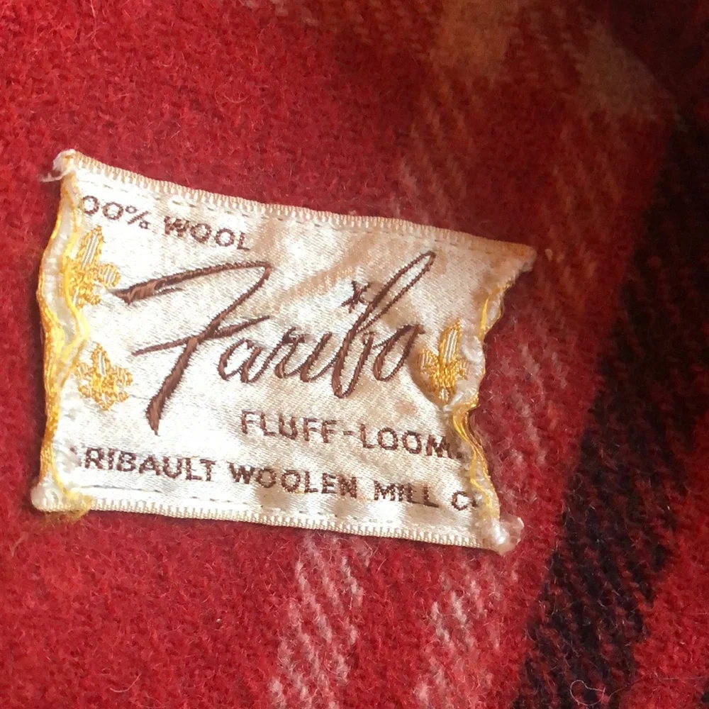 Vintage Faribault Woolen Mill Stadium Throw